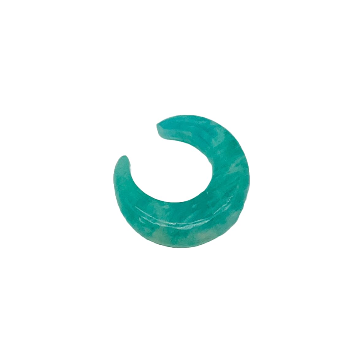 Natural Amazonite Gemstone Handmade Naga Body Piercing Tribal Septum Pincher Jewelry, 12g (2mm) to 1/2 inch (12mm), Customized Sizes Available