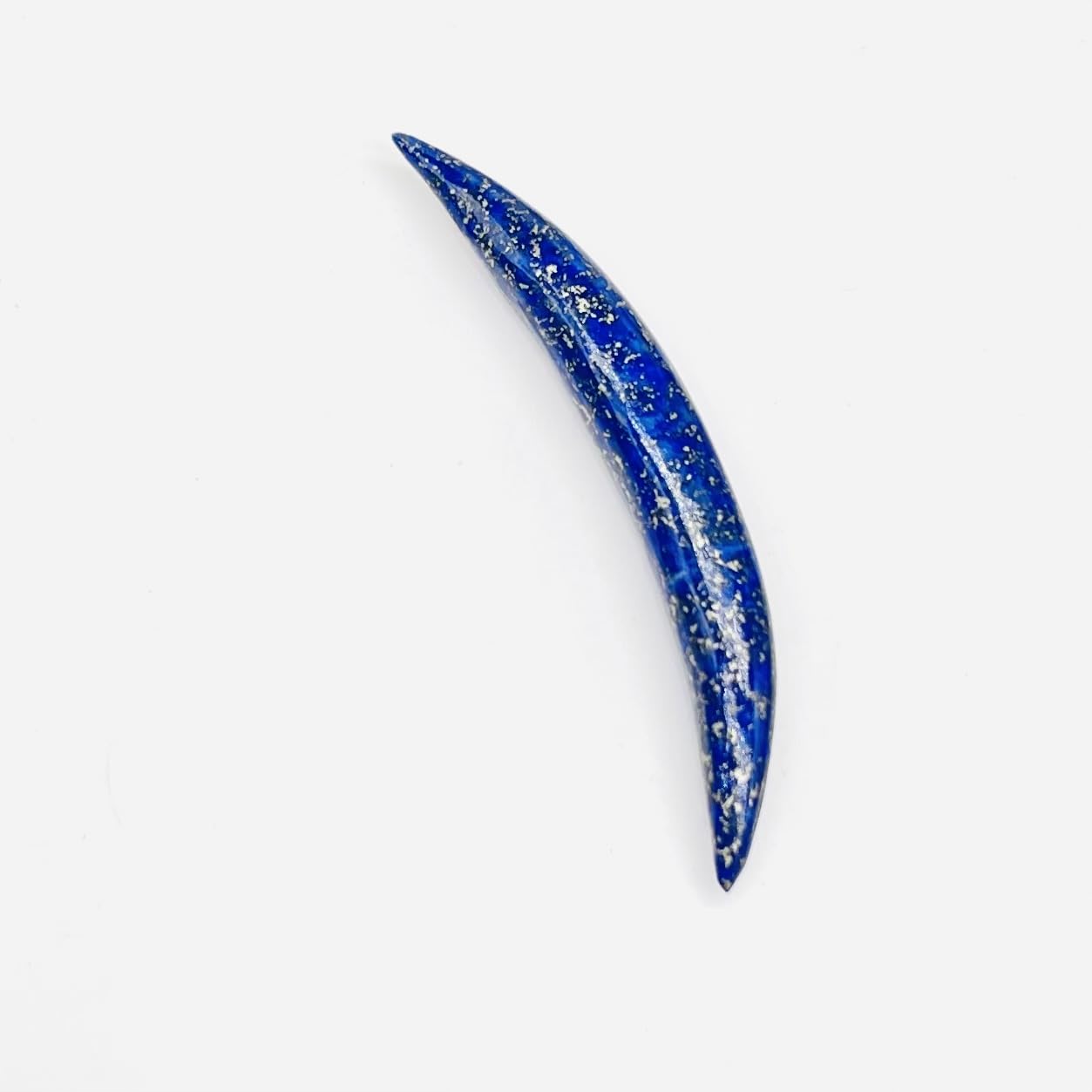 Natural Lapis Lazuli Crystal Handcrafted Curved Septum Tusk Pincher Ear Nose Piercing Naga Body Jewelry Size 12g (2mm) to 1/2" (12mm) & Customized Wholesale Also Available