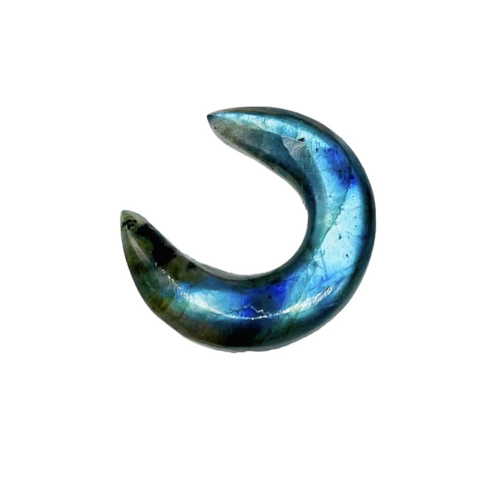Real Multi Flash Labradorite Gemstone Handmade Septum Pincher Gauges Nose Piercing Body Jewelry Size 12g (2mm) to 1/2" (12mm) & Customized Wholesale Also Available