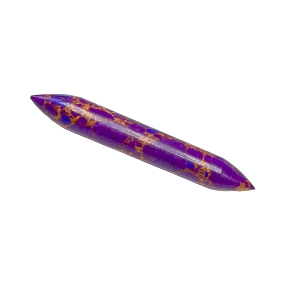 Purple Copper Turquoise Crystal Handcrafted Tribal Septum Spike, Size 14g to 1/2" Customizable