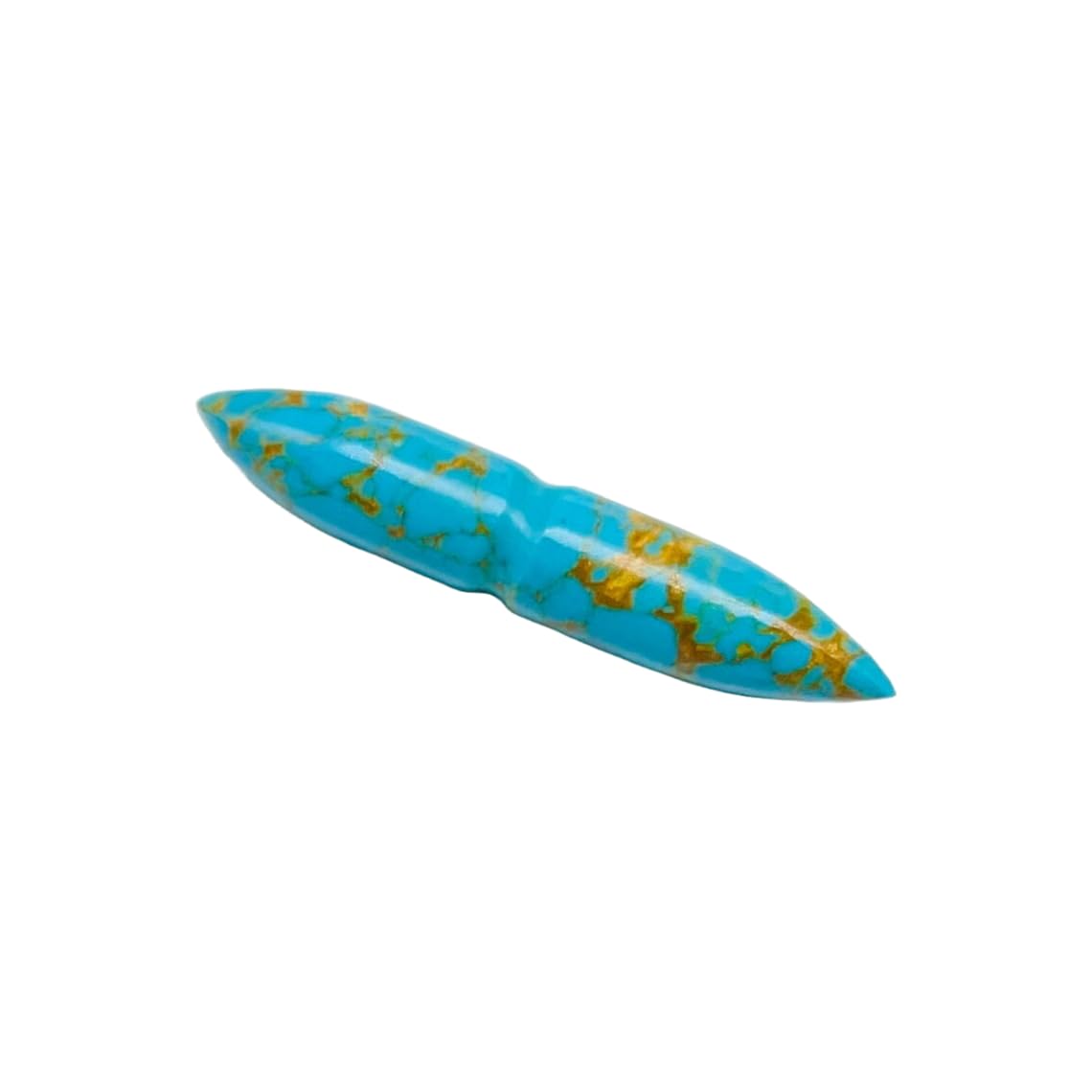 Turquoise Crystal Septum Spike Gauges, 12g to 1/2 inch, Custom Sizes Available