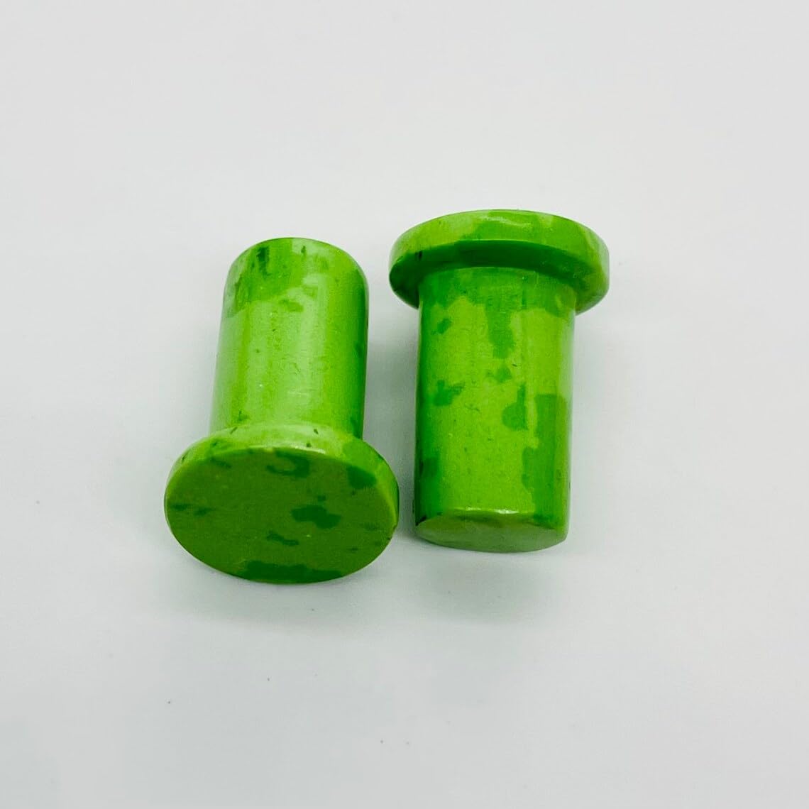 Crystal Body Jewelry Plugs, Turquoise Green, Custom Sizes 8g-1",