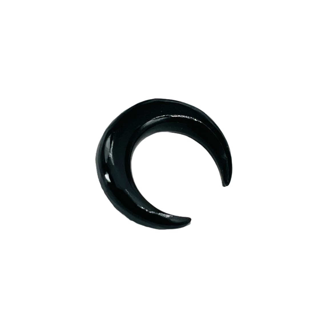 Natural Black Onyx Gemstone Handmade Naga Body Piercing Tribal Septum Horseshoe Pincher Gauges, 2mm (12g) to 12mm (1/2")