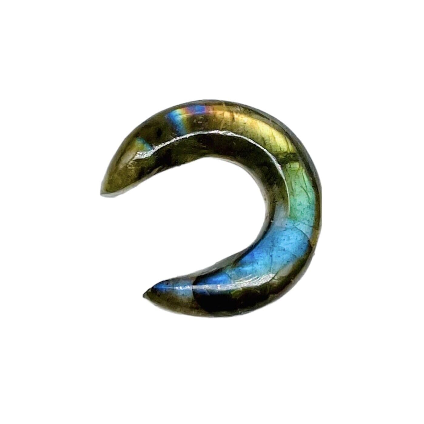 Pince à septum Naga Uni Craft Body Jewelry, pince à septum en pierre précieuse labradorite, calibre 12 g (2 mm) à 0000 g (12 mm), vente en gros personnalisée également disponible