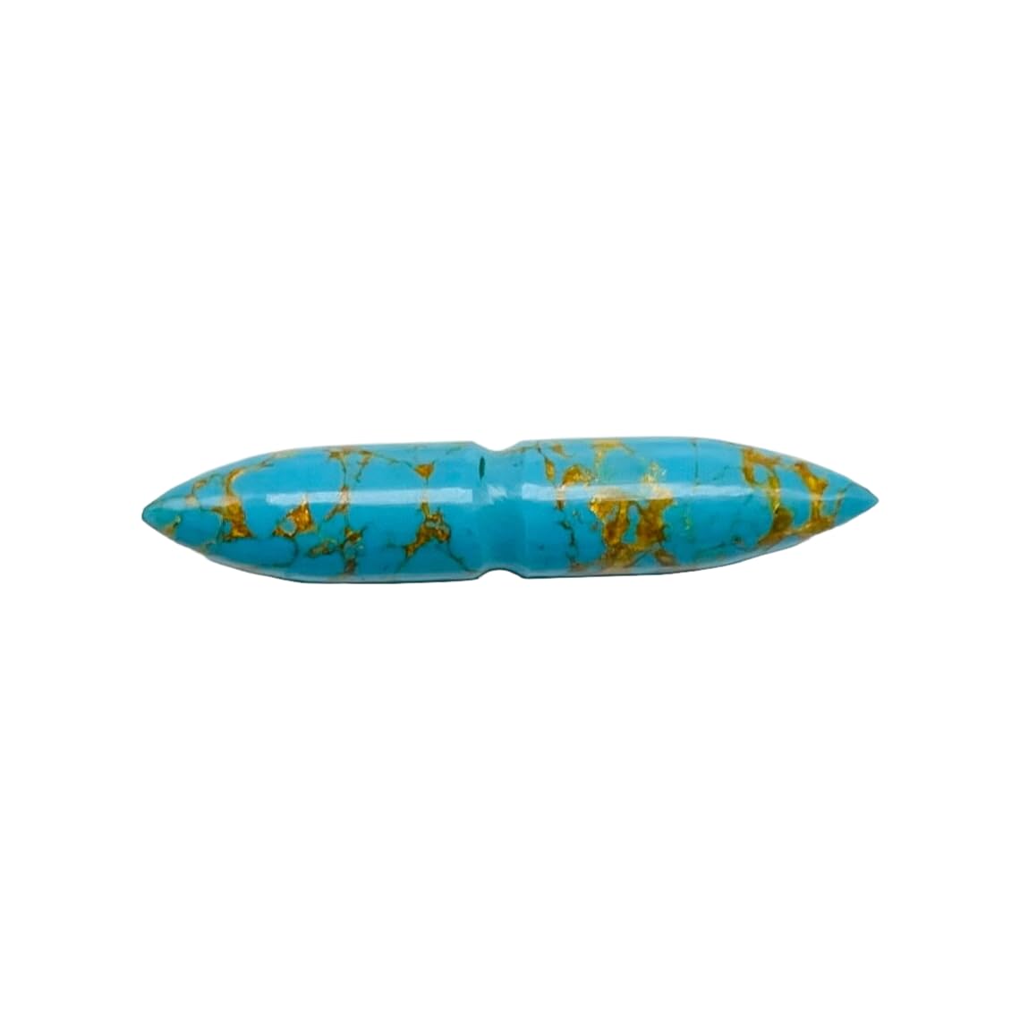 Turquoise Crystal Septum Spike Gauges, 12g to 1/2 inch, Custom Sizes Available