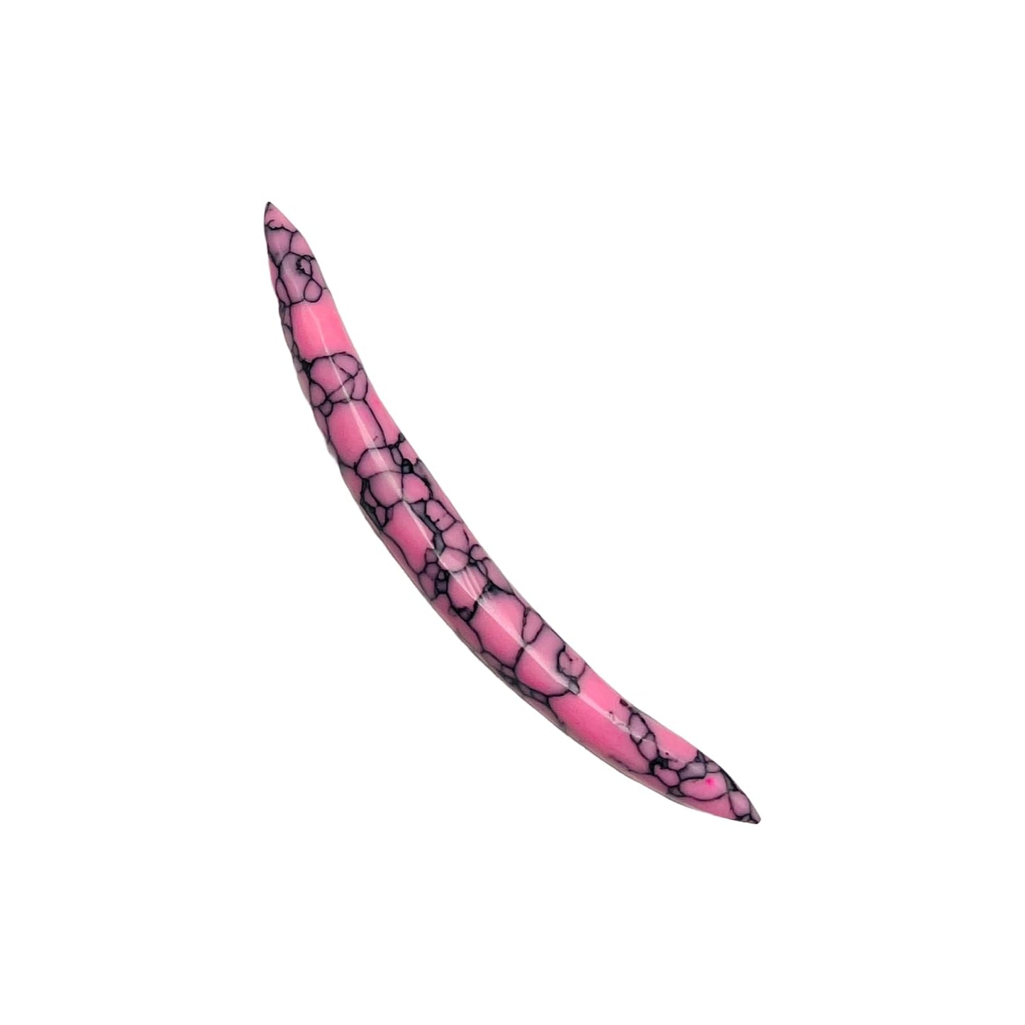 Pink Turquoise Crystal Curved Septum Spike, 12g to 1/2", Custom Sizing Available