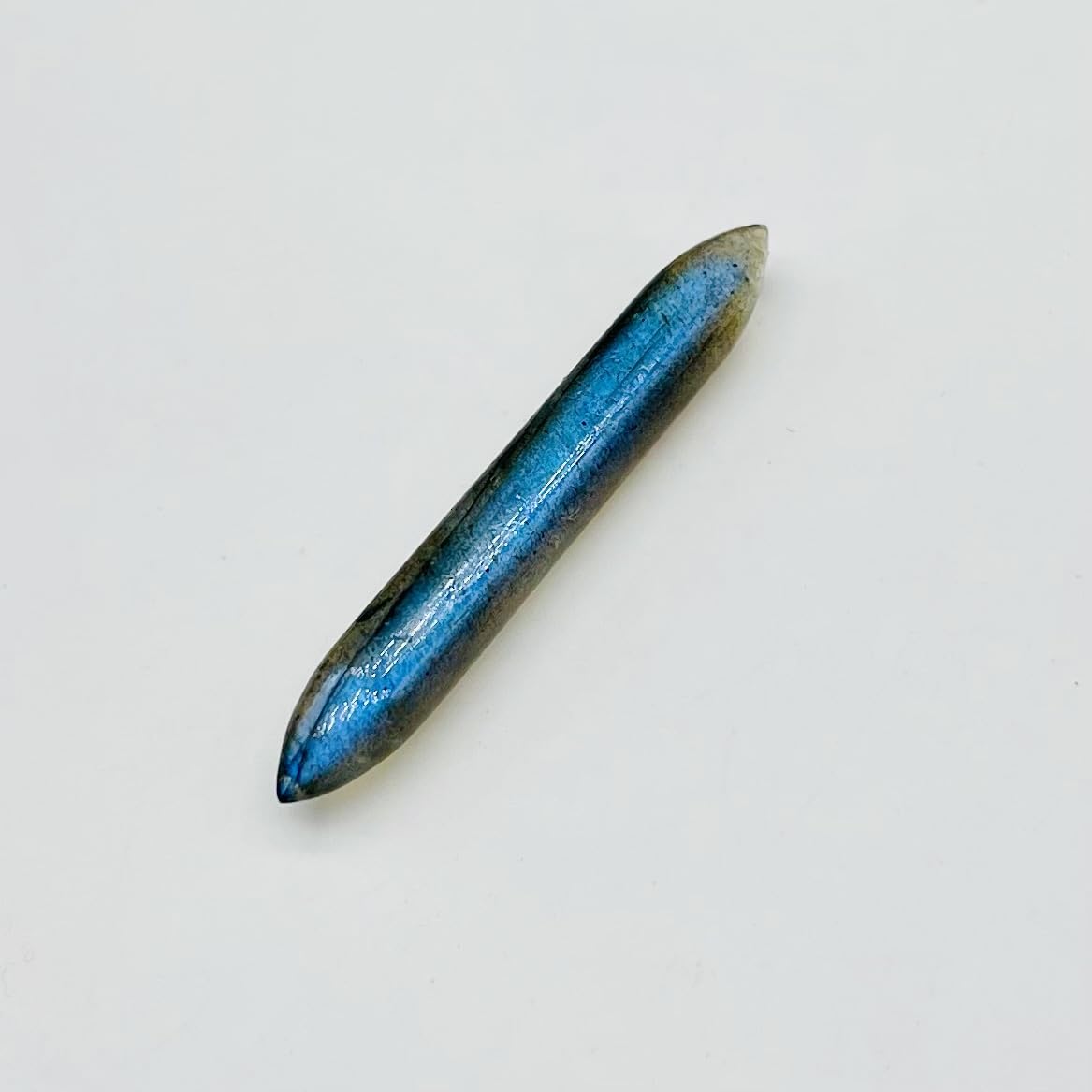 Natural Blue Flashy Labradorite Crystal Naga Body Piercing Nipple Ring Septum Clicker Hoop Tusk Screw 12G 10G 8G 7G 6G 5G 4G 3G 2G 1G 0G 00G Septum Nose Ring