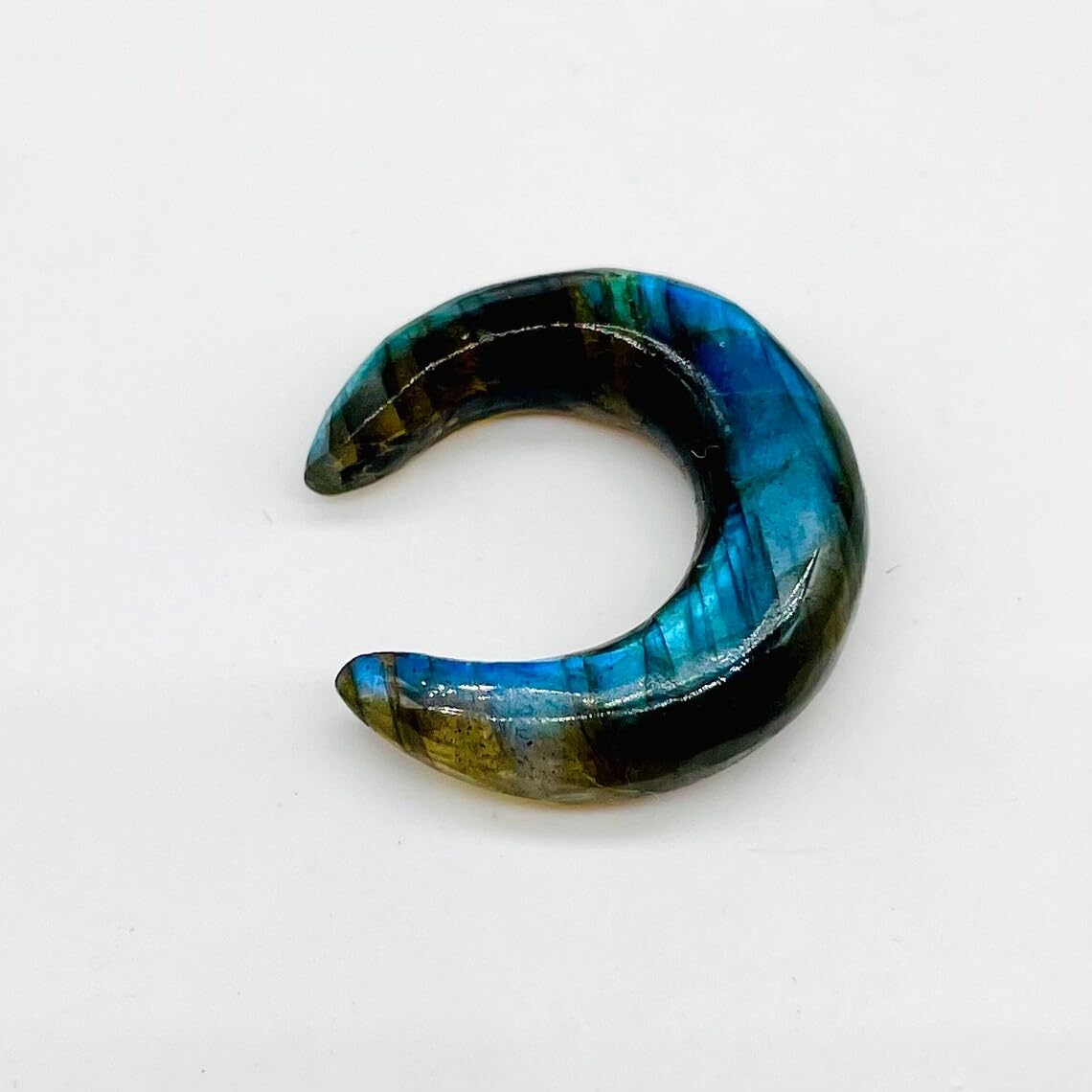 Labradorite Gemstone Naga Body Piercing Jewelry Septum Pincher Gauges Size 8g (3mm) to 1/2" (12mm) Customized Size & Wholesale Also Available