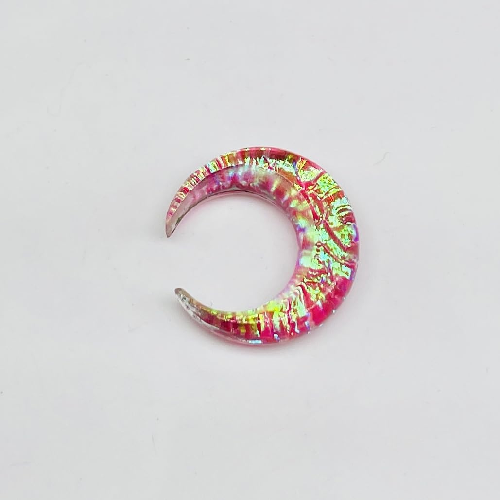 Naga Body Jewelry, Piece of Pink Opal Glitter Stone Handmade Nose Piercing Septum Pincher Gauges Size 12g (2mm) to 1/2" (12mm) Customized Size & Wholesale Also Available