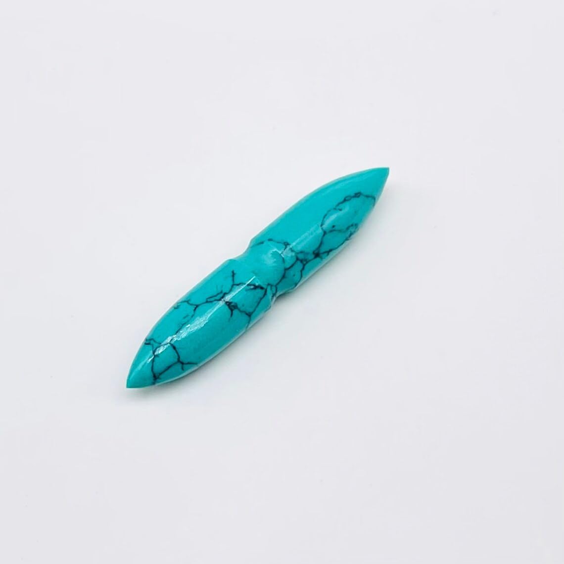 BodyJewels007's Handmade Blue Turquoise Gemstone Septum Notch Tusk Spike Nipple Ring Naga Body Piercing Jewelry 12g (2mm) to 1/2" (12mm) Customized Size & Wholesale Available