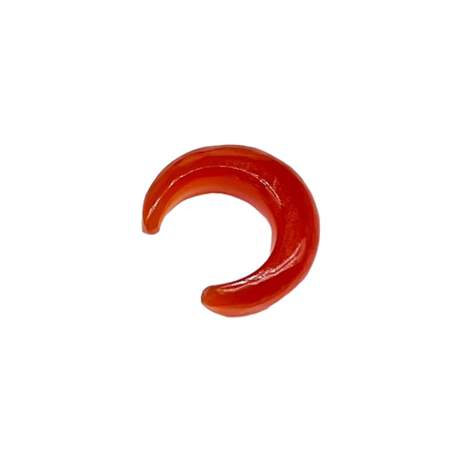 Natural Red Onyx Gemstone Septum Horseshoe Pincher Gauges, 2mm to 12mm Sizes