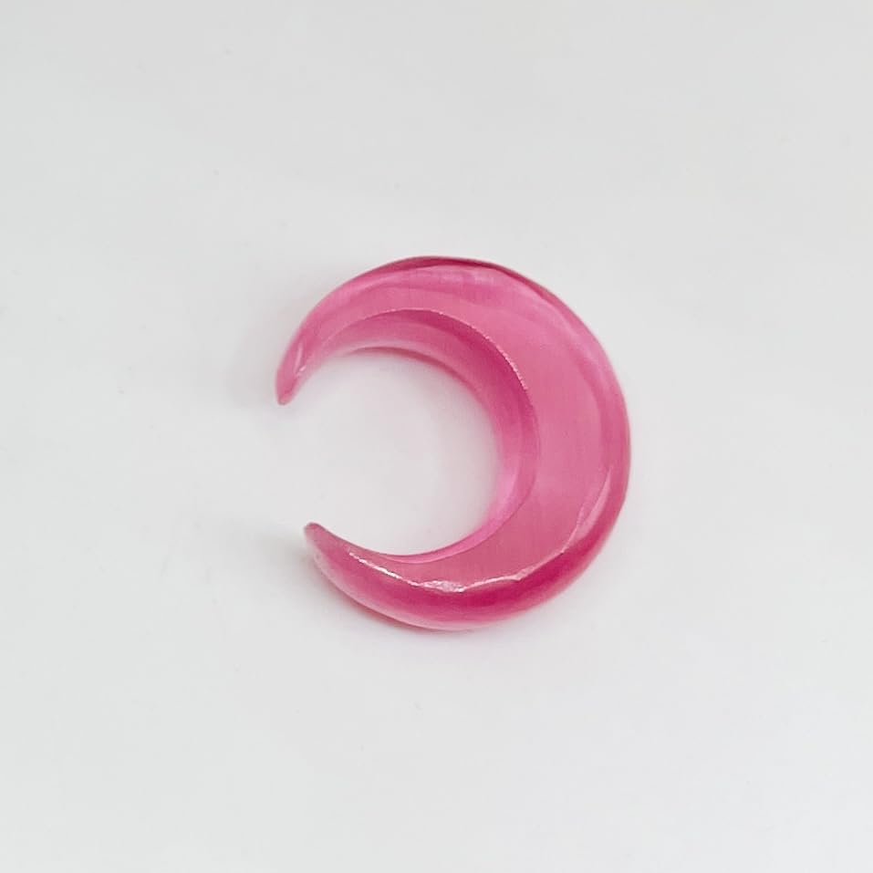 Piercings pour septum Uni Craft Naga, tailles : 12 g (2 mm) à 0 000 g (12 mm). Tailles personnalisées et vente en gros également disponibles. Piercings d'oreilles (rose).