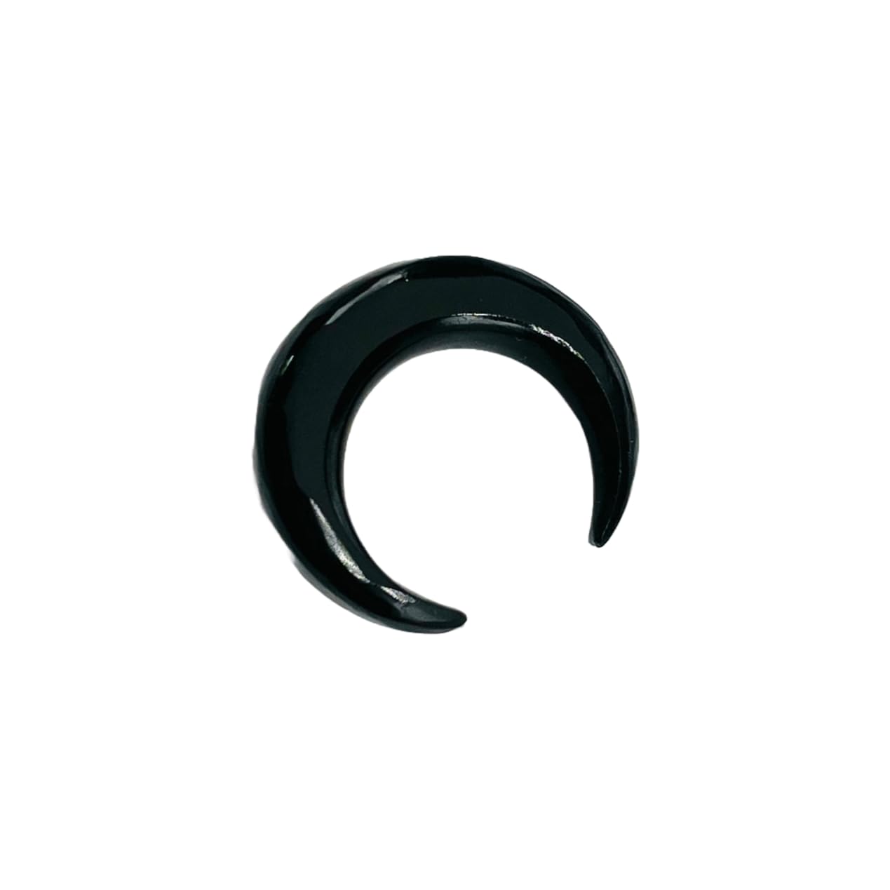 Natural Black Onyx Gemstone Handmade Naga Body Piercing Tribal Septum Horseshoe Pincher Gauges, 2mm (12g) to 12mm (1/2")