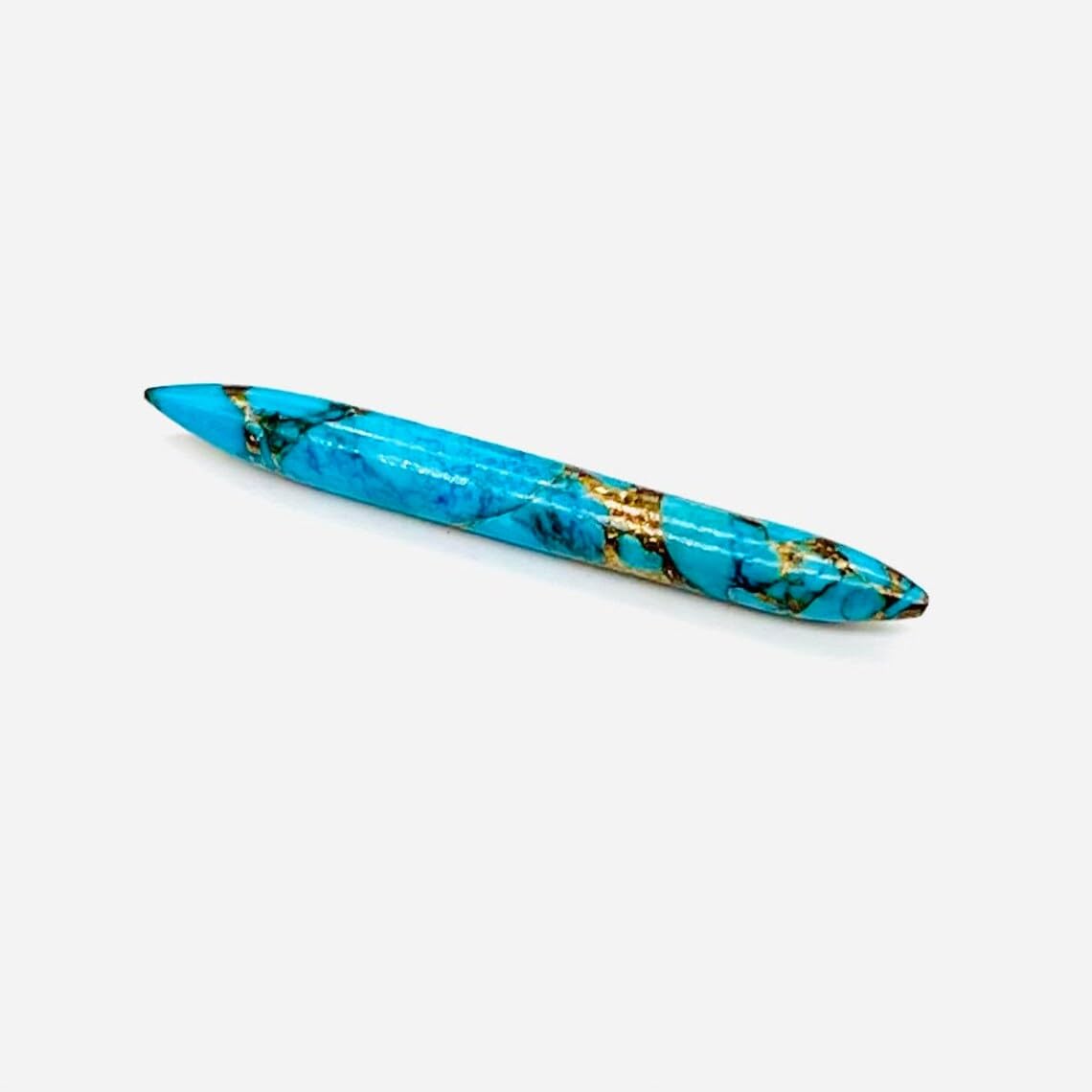 Natural American Blue Copper Turquoise Handmade Septum Tusk Spike Naga Body Piercing Jewelry Gauges Size 12g (2mm) to 1/2" (12mm) Customized Size & Wholesale Also Available