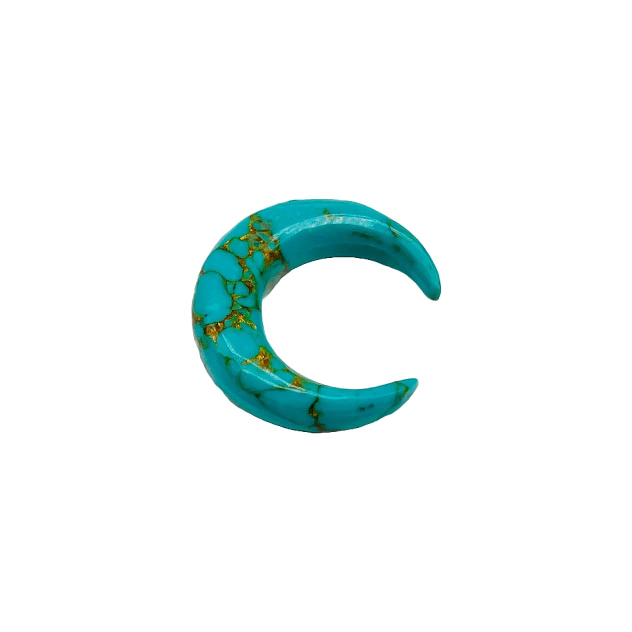Handmade Copper Turquoise Naga Septum Piercing Jewelry Crescent Horseshoe Pincher, Sizes 2mm - 12mm