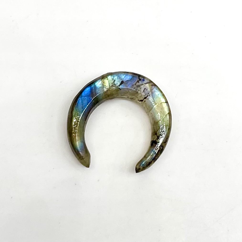 Labradorite Gemstone Naga Body Piercing Jewelry for Men and Women, Size 8g (3mm) to 1/2" (12mm), Customized Wholesale Also Available