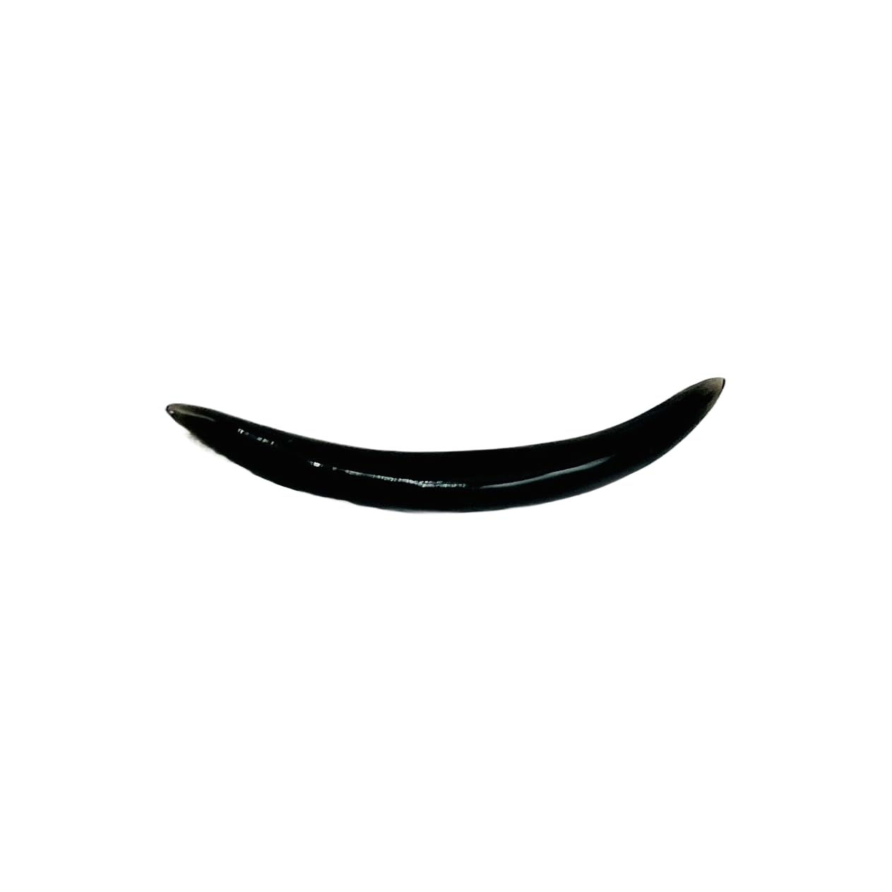 Natural Black Onyx Gemstone Handmade Naga Body Piercing Tribal Septum, Curved Spike Tusk Gauges, 2mm (12g) to 12mm (1/2 inch)
