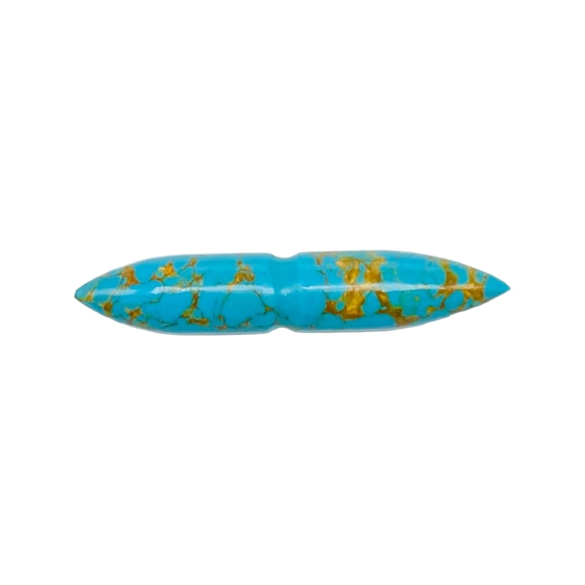 Turquoise Crystal Septum Spike Gauges, 12g to 1/2 inch, Custom Sizes Available