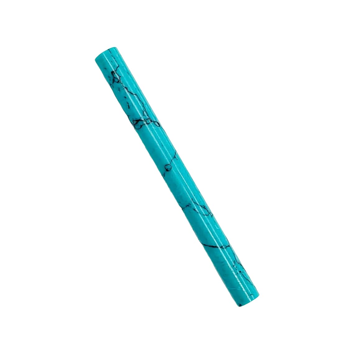 Turquoise Crystal Tribal Septum Spike Gauge, 14g to 1/2 inch, Custom Sizes Available