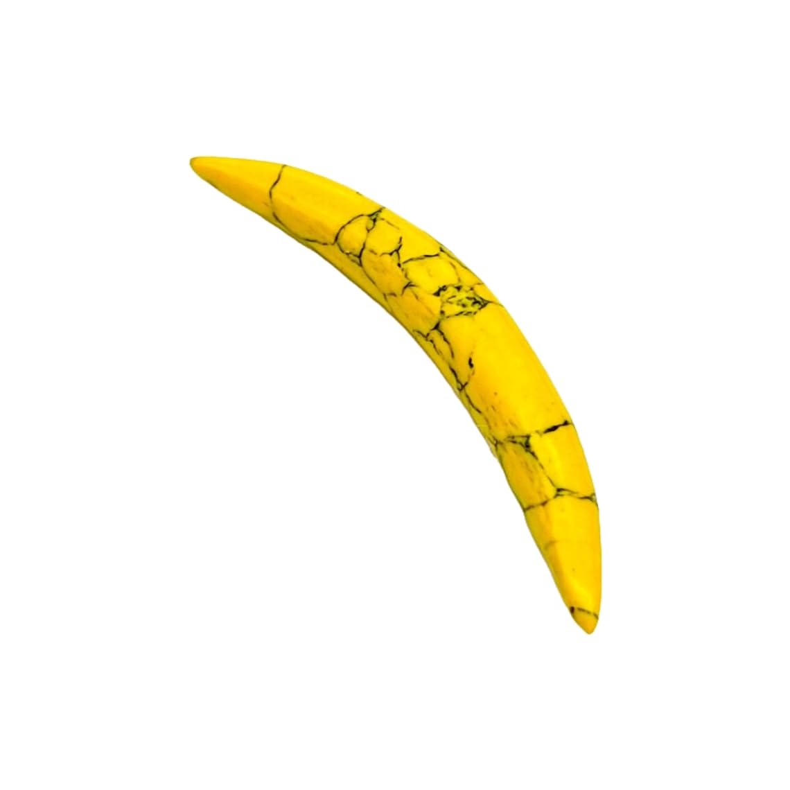 Yellow Turquoise Crystal Septum Nose Piercing, 12g-1/2in, Custom Sizes Available