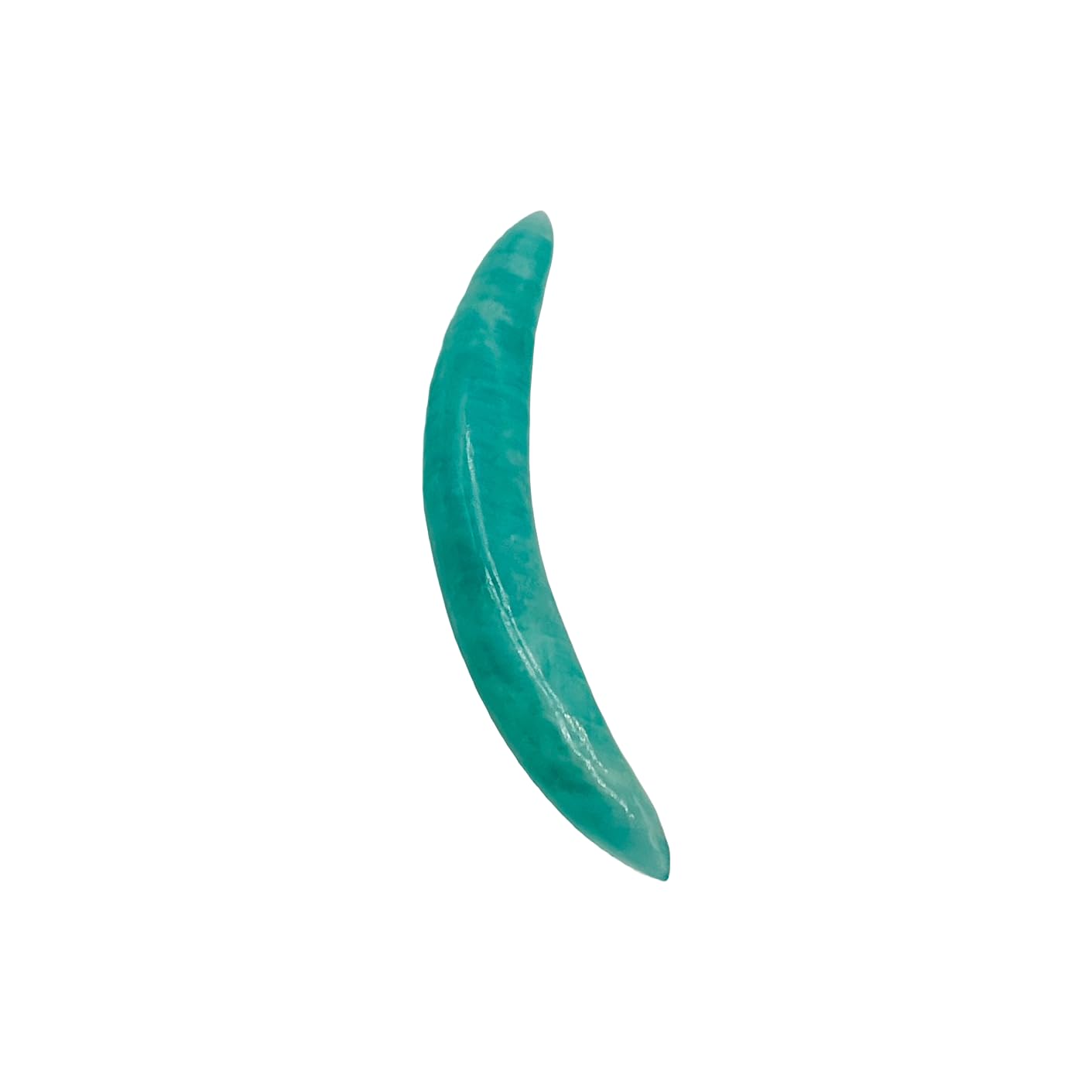Natural Amazonite Gemstone Handmade Naga Body Piercing Tribal Septum Curved Tusk Spike Jewelry Gauges, 12G (2mm) to 0000G (12mm), Customized Size, Wholesale Available