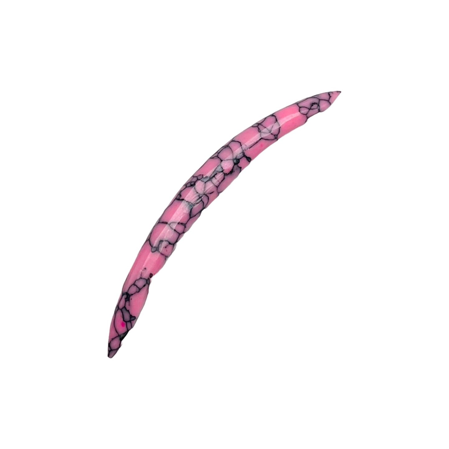 Pink Turquoise Crystal Curved Septum Spike, 12g to 1/2", Custom Sizing Available