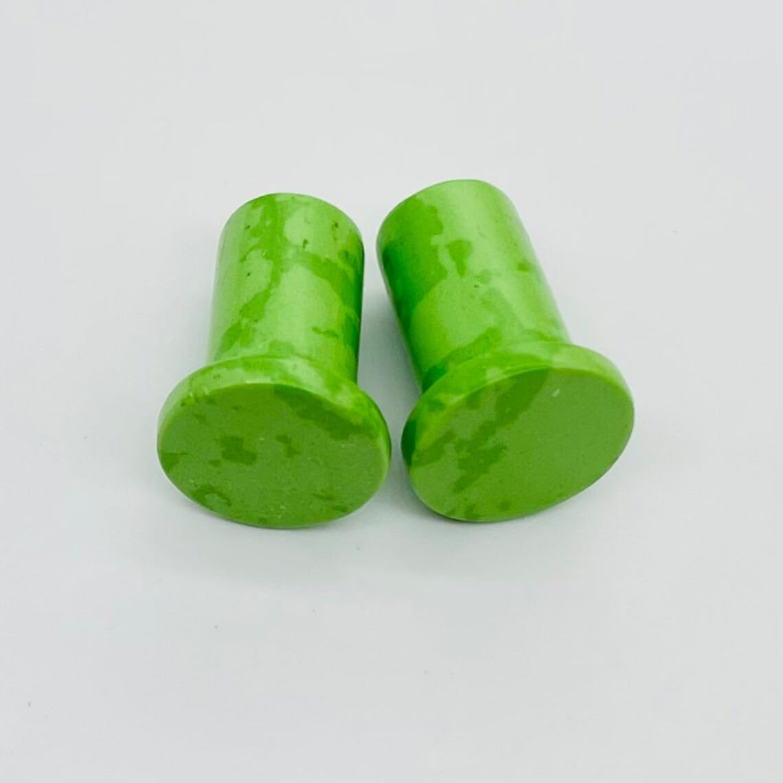 Crystal Body Jewelry Plugs, Turquoise Green, Custom Sizes 8g-1",