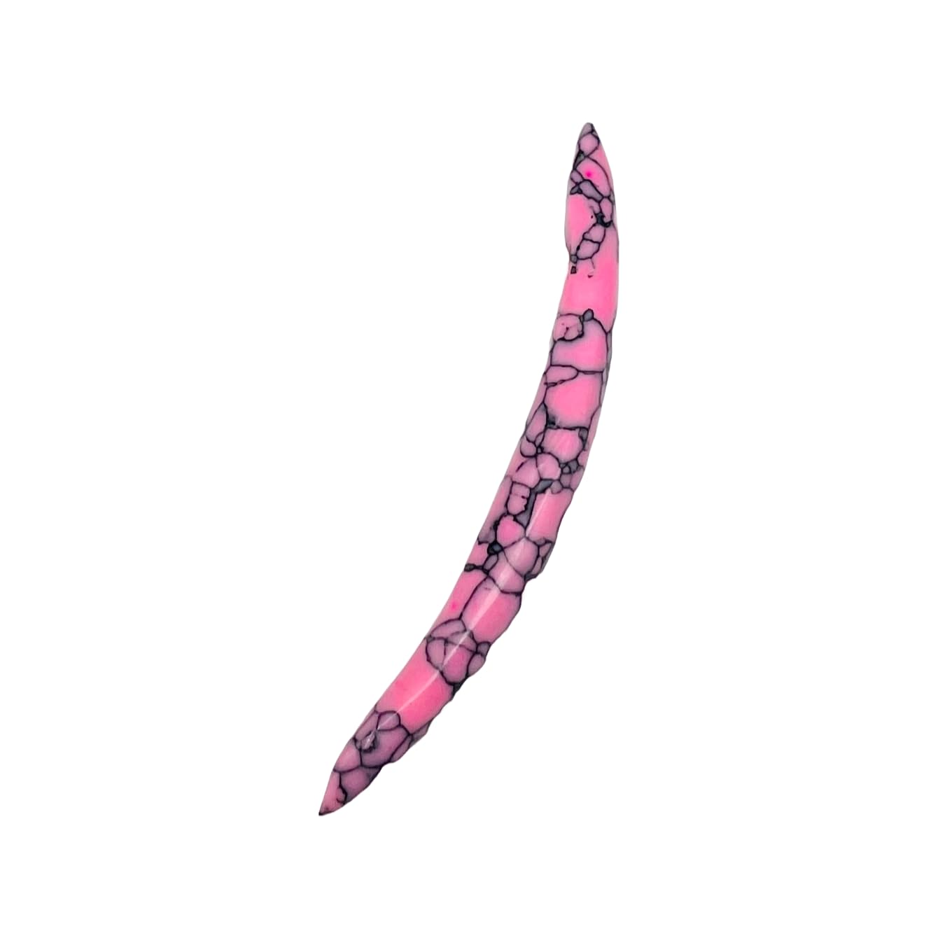 Pink Turquoise Crystal Curved Septum Spike, 12g to 1/2", Custom Sizing Available