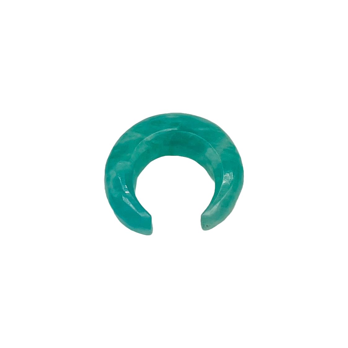 Natural Amazonite Gemstone Handmade Naga Body Piercing Tribal Septum Pincher Jewelry, 12g (2mm) to 1/2 inch (12mm), Customized Sizes Available