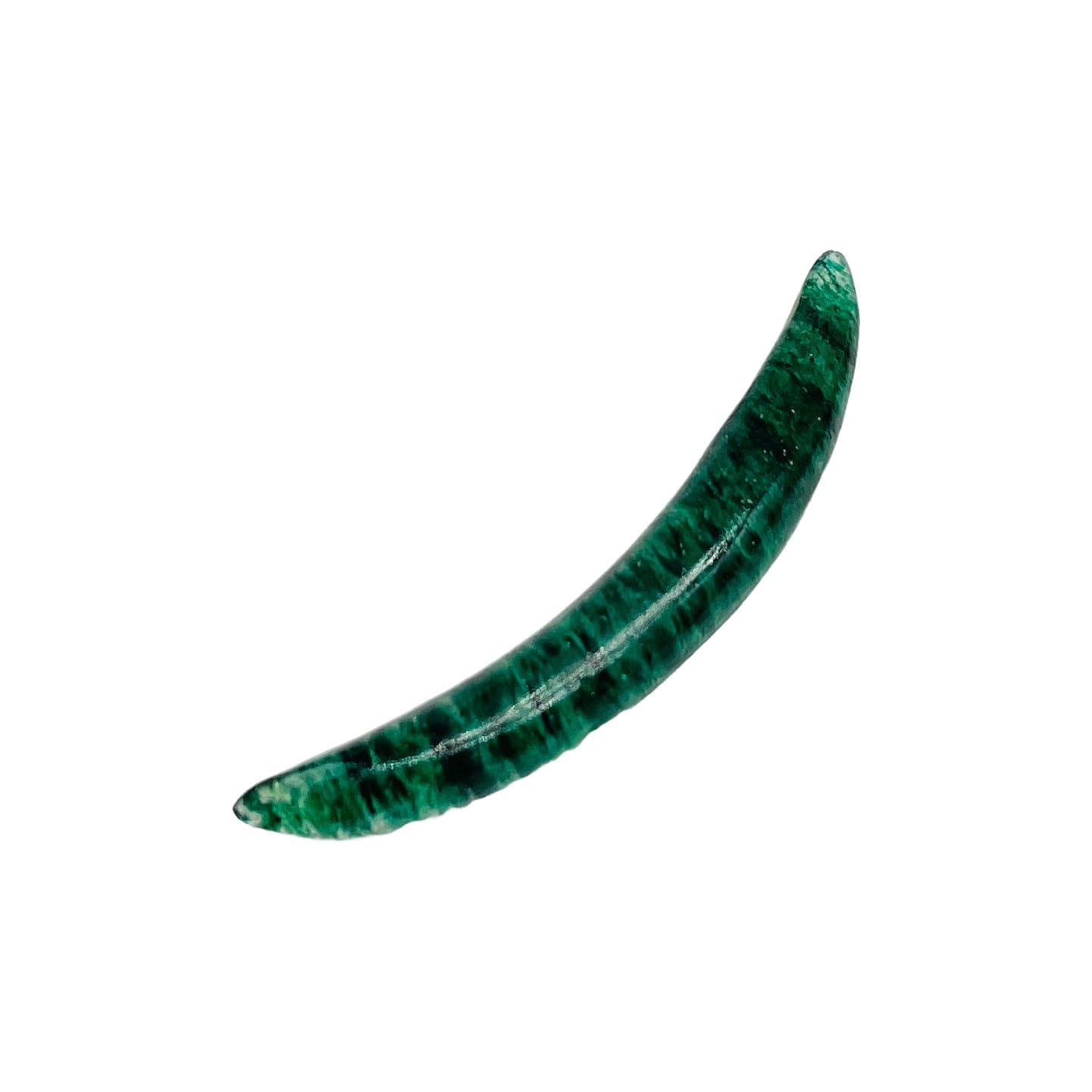 Aventurine Gemstone Curved Septum Tusk Gauges, 2mm to 12mm, Customized Size