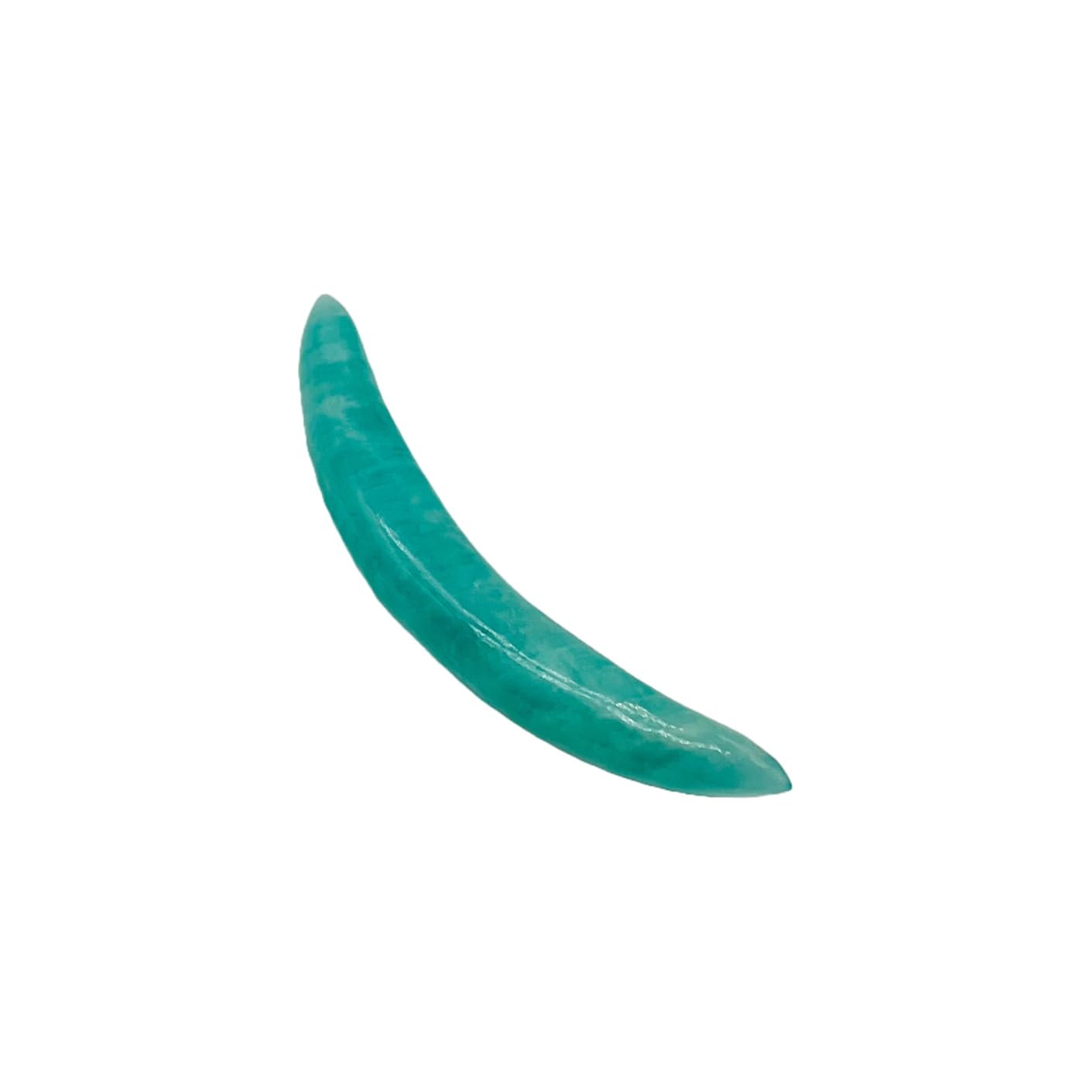 Natural Amazonite Gemstone Handmade Naga Body Piercing Tribal Septum Curved Tusk Spike Jewelry Gauges, 12G (2mm) to 0000G (12mm), Customized Size, Wholesale Available
