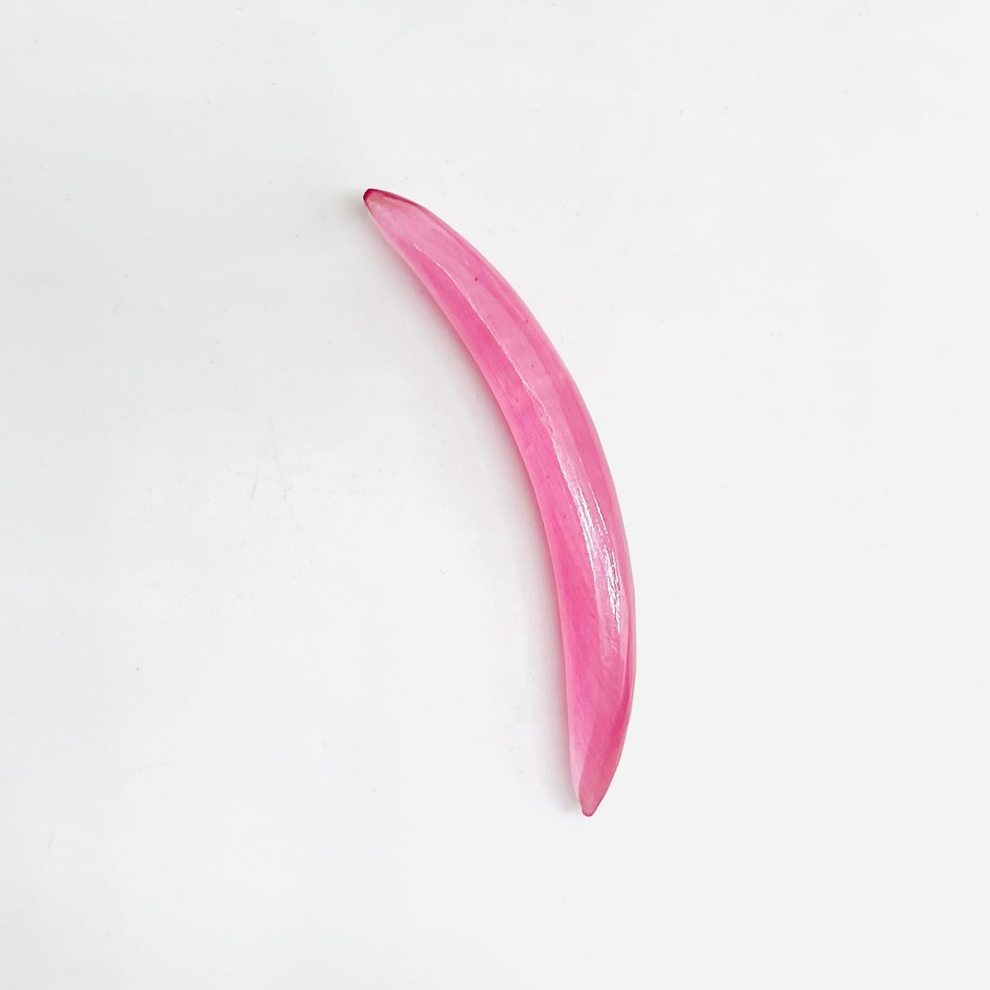 BodyJewels007 Piece of Pink Cat's Eye Stone Handmade Naga Body Piercing Jewelry Curved Septum Tusk Pincher Gauges Size 12g (2mm) to 1/2" (12mm) Customized Size & Wholesale Also Available