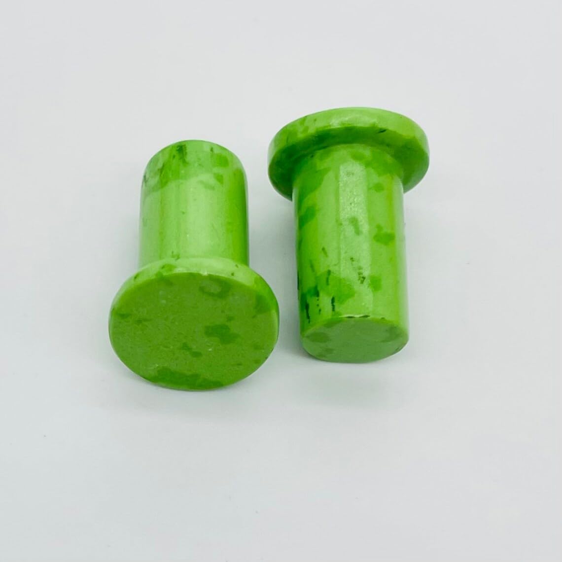 Crystal Body Jewelry Plugs, Turquoise Green, Custom Sizes 8g-1",