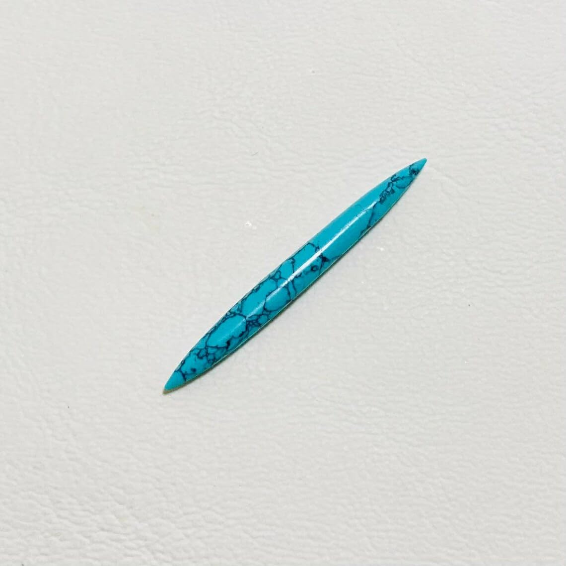 Turquoise Crystal Tribal Septum Spike, 14g to 1/2 inch, Custom Sizes Available