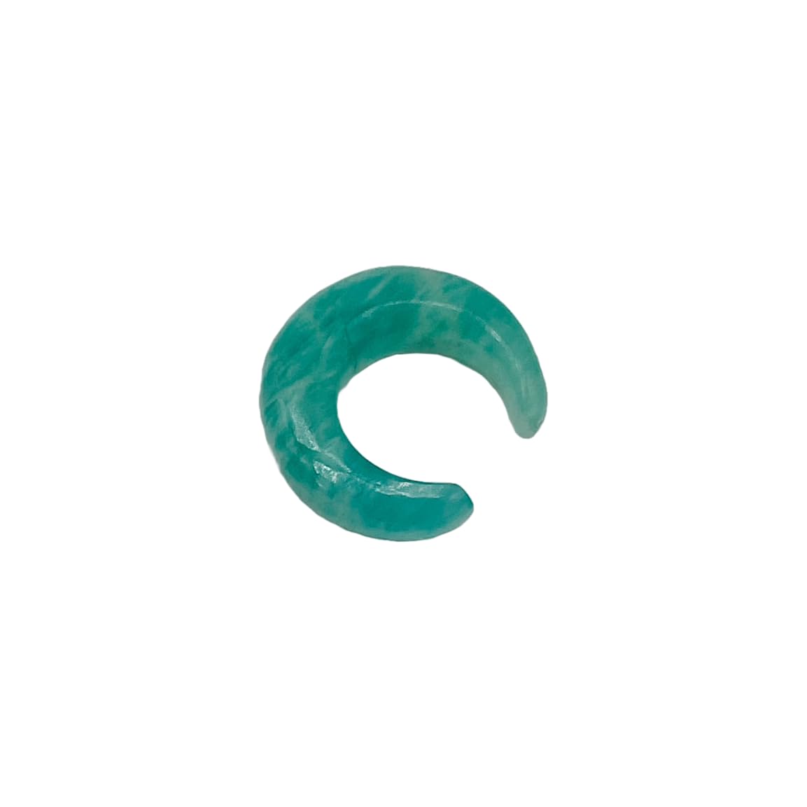 Natural Amazonite Gemstone Handmade Naga Body Piercing Tribal Septum Pincher Jewelry, 12g (2mm) to 1/2 inch (12mm), Customized Sizes Available