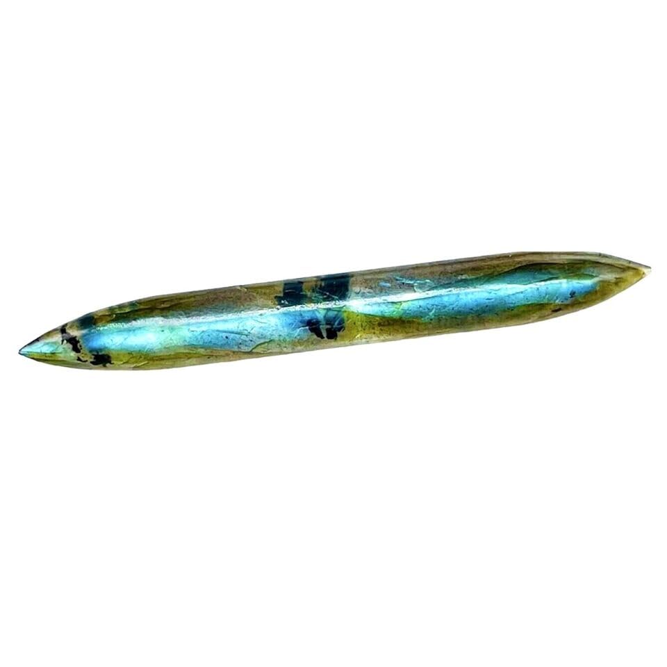 Genuine Multi Fire Labradorite Crystal Handcrafted Septum Spike Tusk Pincher Ear Nose Piercing Naga Body Jewelry Size 12g (2mm) to 1/2" (12mm) & Customized Wholesale Available