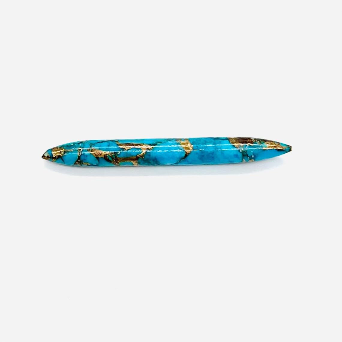 Natural American Blue Copper Turquoise Handmade Septum Tusk Spike Naga Body Piercing Jewelry Gauges Size 12g (2mm) to 1/2" (12mm) Customized Size & Wholesale Also Available