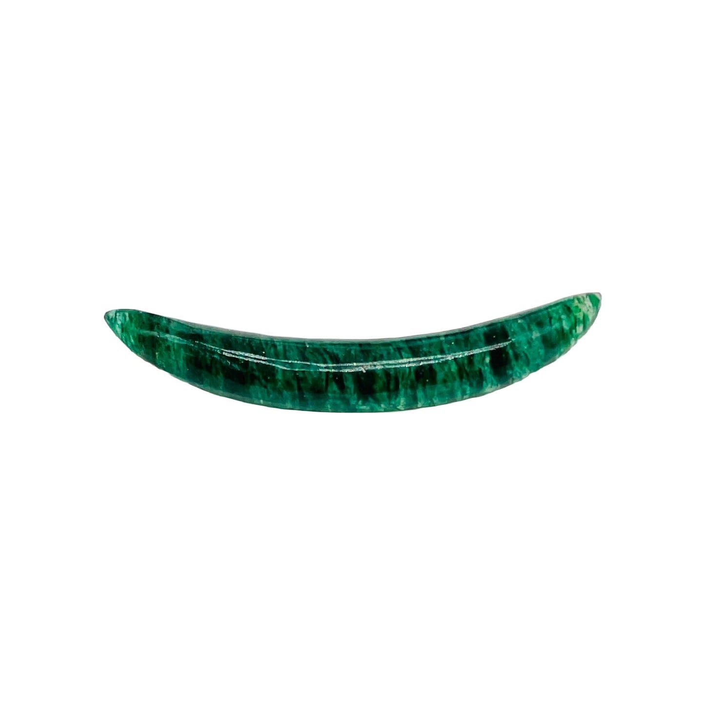 Aventurine Gemstone Curved Septum Tusk Gauges, 2mm to 12mm, Customized Size