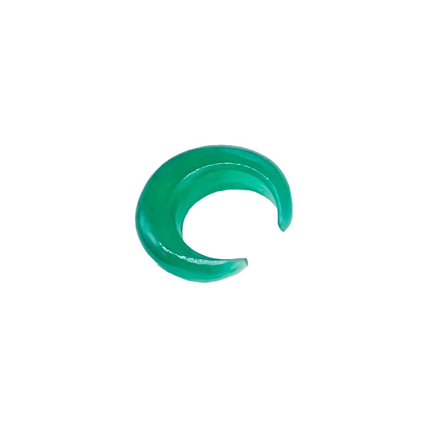 Natural Green Onyx Septum Pincher Nose Ring Size 12g-1/2"