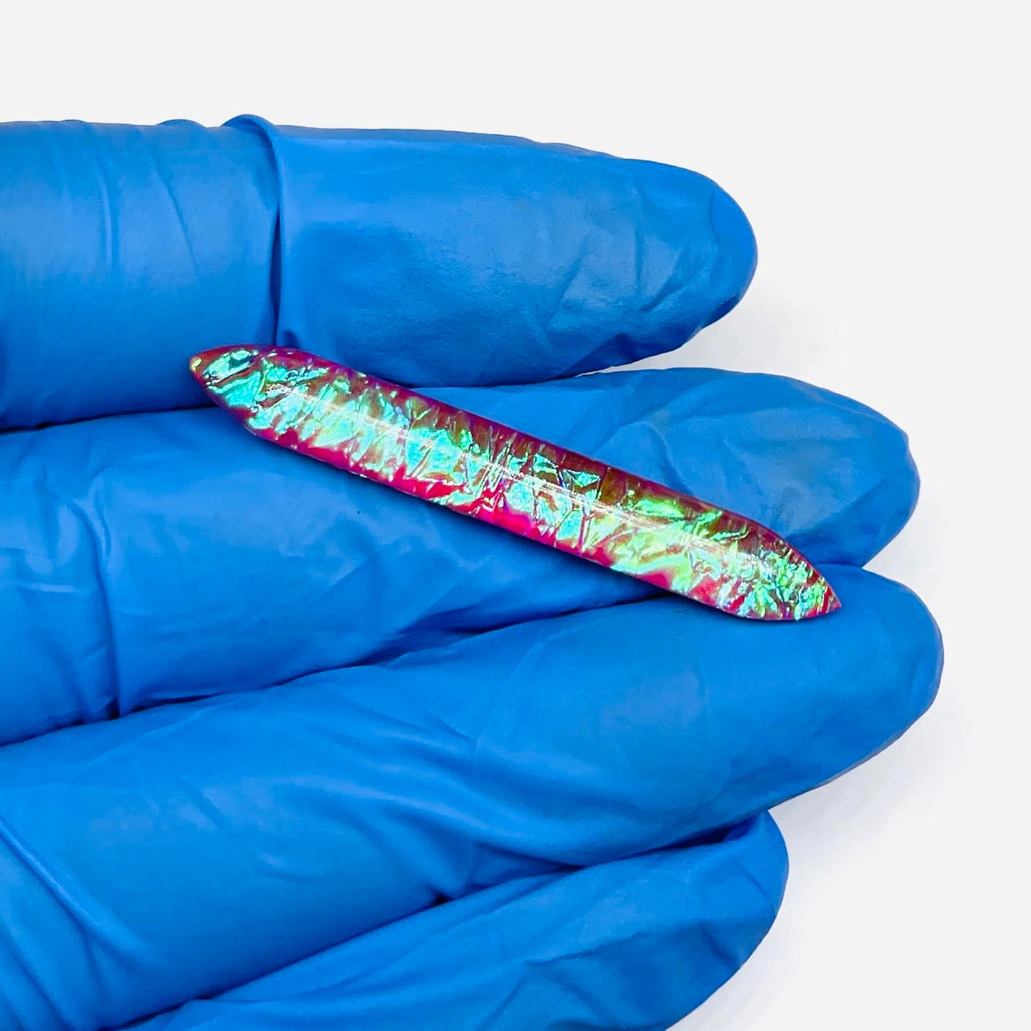 Naga Body Jewelry Piece of Pink Opal Glitter Stone Handmade Nose Piercing Septum Tusk Spike Gauges Size 12g (2mm) to 1/2" (12mm) Customized Size & Wholesale Also Available