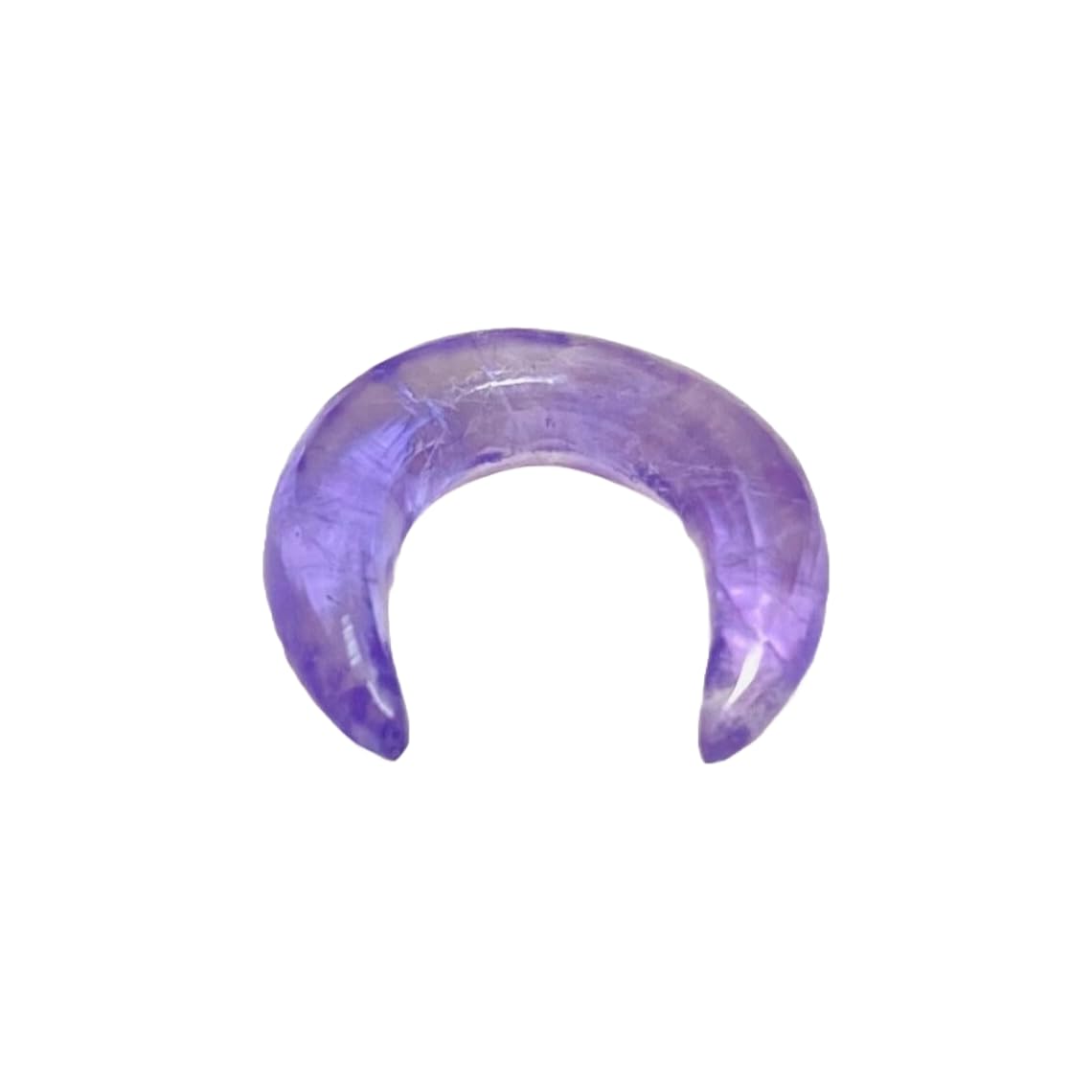 Amethyst Gemstone Septum Pincher, Handmade Tribal Naga Body Piercing Jewelry, 12g (2mm) to 1/2 inch (12mm), Customized Sizes Available
