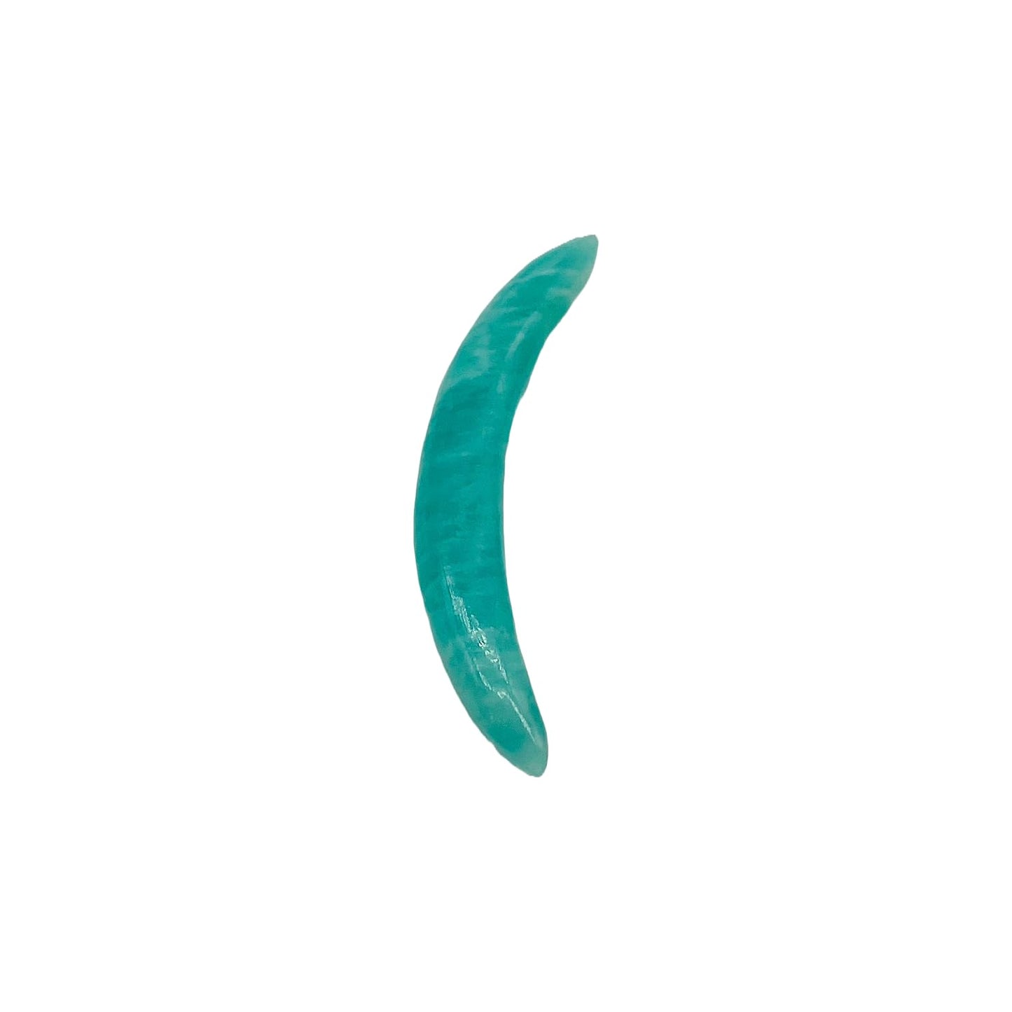 Natural Amazonite Gemstone Handmade Naga Body Piercing Tribal Septum Curved Tusk Spike Jewelry Gauges, 12G (2mm) to 0000G (12mm), Customized Size, Wholesale Available