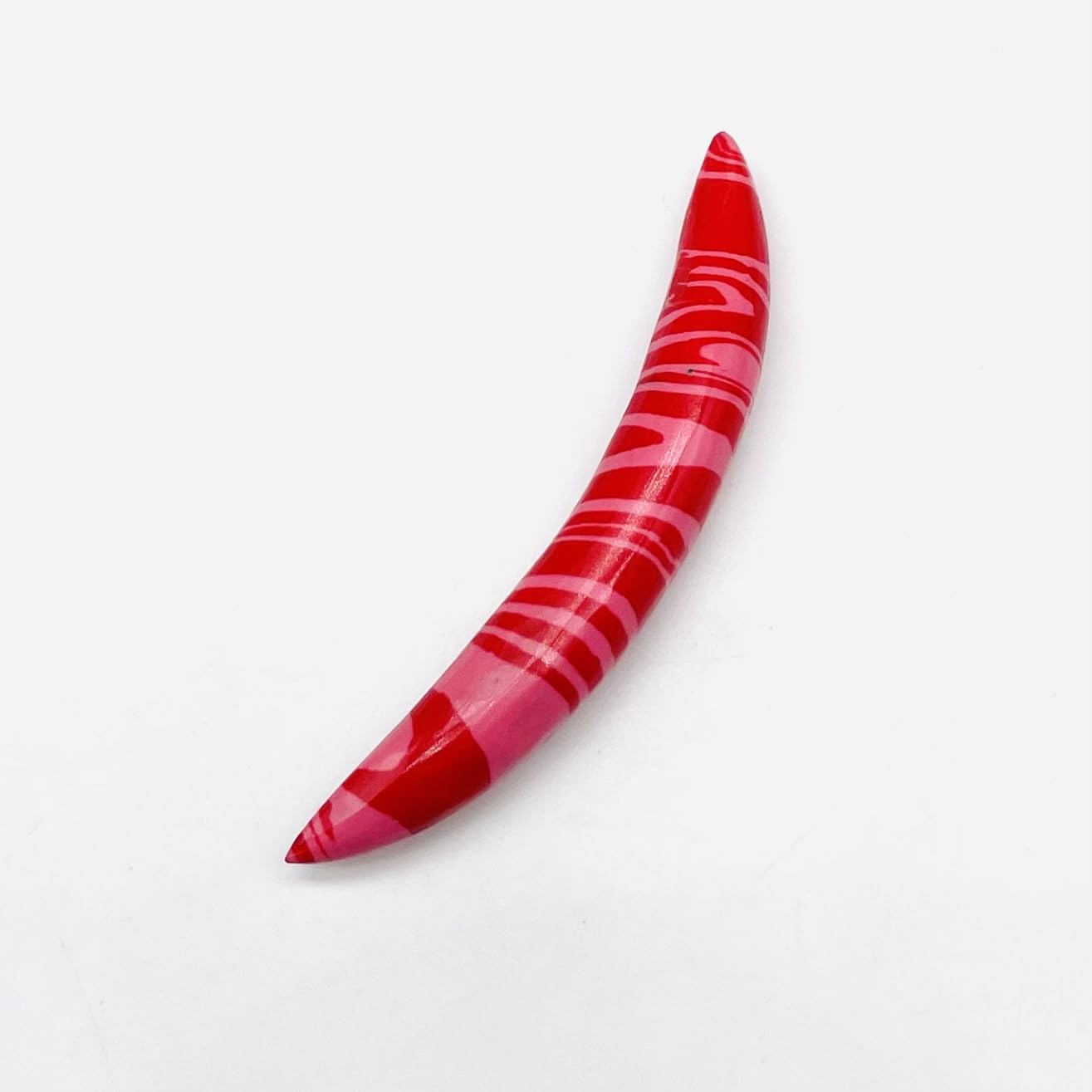 Red Malachite Crystal Naga Body Jewelry Nipple Ring Nose Piercing Curved Septum Tusk Pincher Gauges 14g (1.6mm) to 1/2" (12mm) Customized Size & Wholesale Also Available