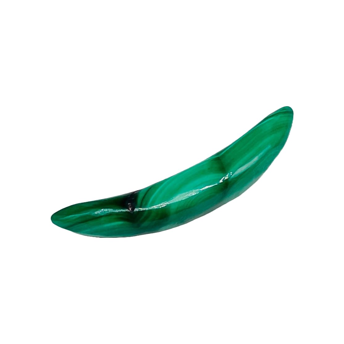 Natural Green Malachite Crystal Handmade Tribal Septum Curved Tusk Spike Naga Body Piercing Jewelry, 12g (2mm) to 1/2 inch (12mm), Customized Sizes Available