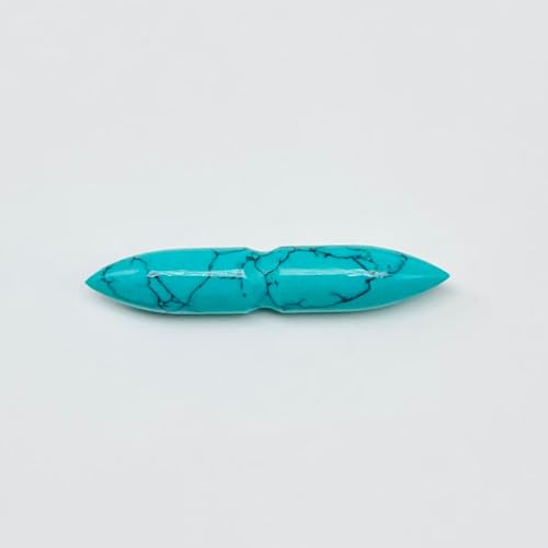 BodyJewels007's Handmade Blue Turquoise Gemstone Septum Notch Tusk Spike Nipple Ring Naga Body Piercing Jewelry 12g (2mm) to 1/2" (12mm) Customized Size & Wholesale Available