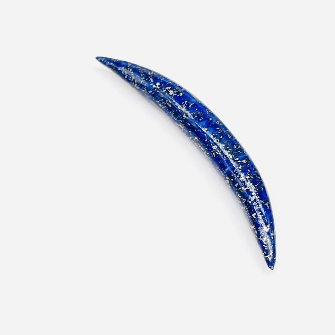 Natural Lapis Lazuli Crystal Handcrafted Curved Septum Tusk Pincher Ear Nose Piercing Naga Body Jewelry Size 12g (2mm) to 1/2" (12mm) & Customized Wholesale Also Available