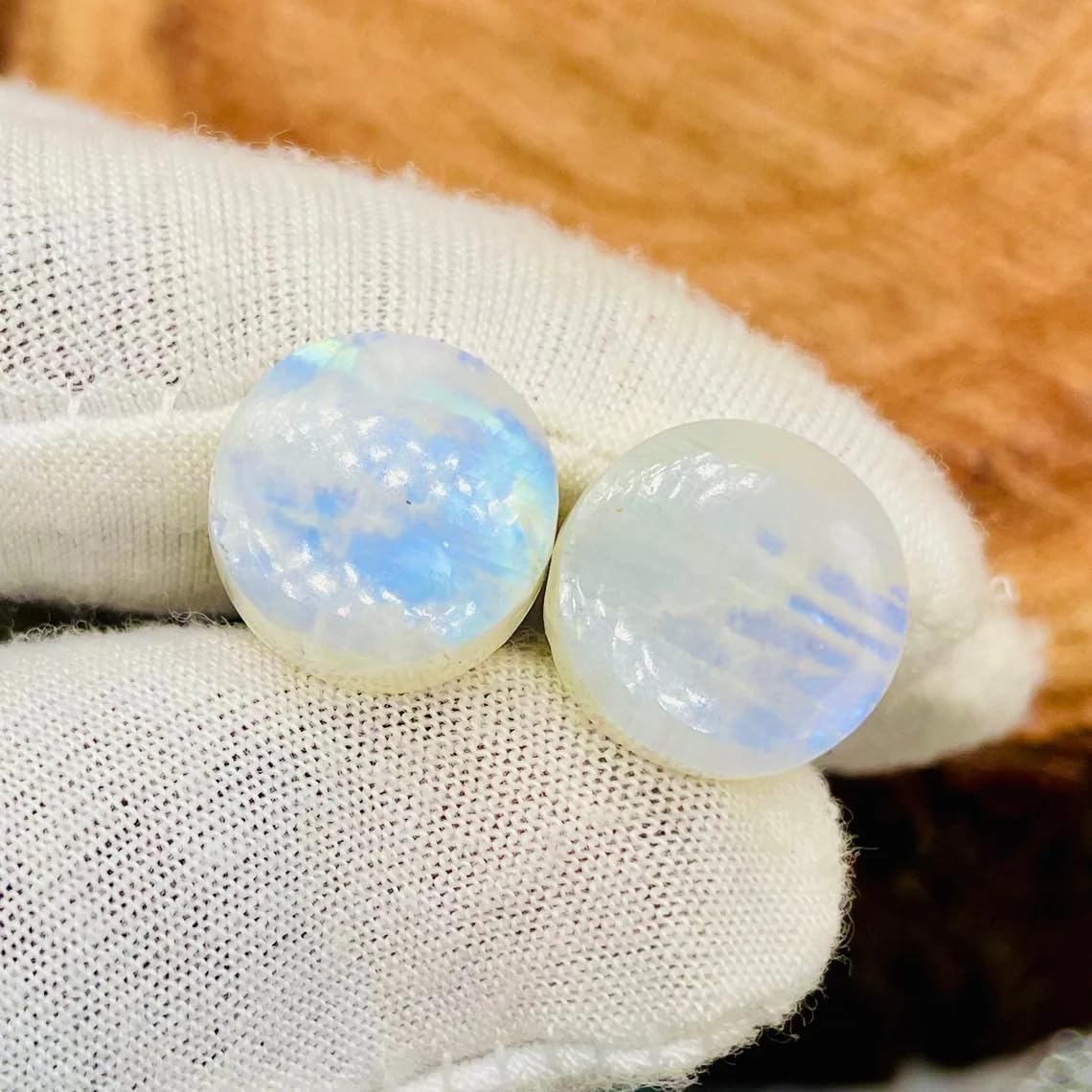 BodyJewels007 Body Jewelry Naga Body Piercing Single Flare Ear Plugs Gauges - Rainbow Moonstone - 8g (3mm) to 1/2" (12mm) - Customized Size & Wholesale Available