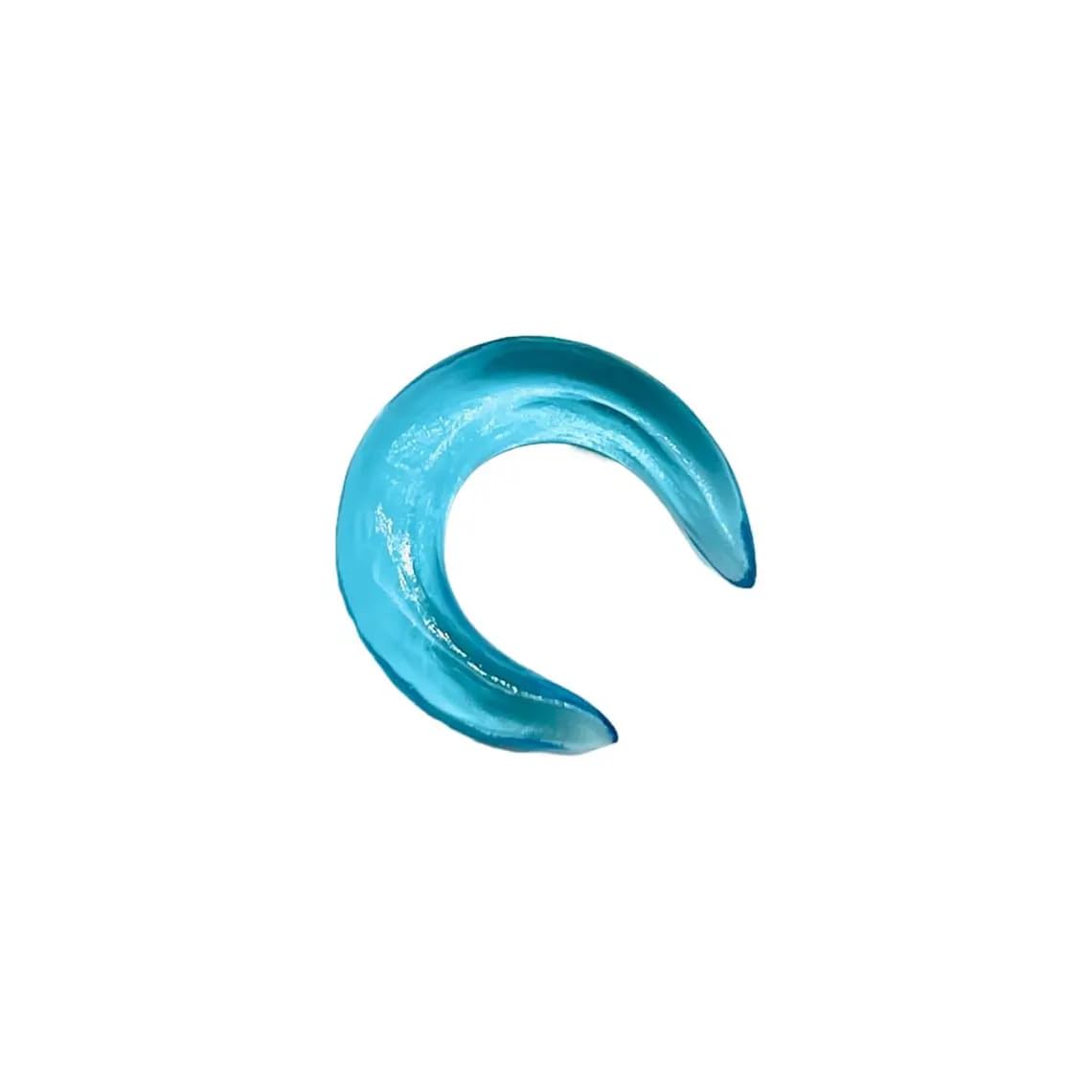 Blue Topaz Stone Handmade Naga Body Piercing Tribal Septum Crescent Horseshoe Pincher & Spike Tusk Gauges Set, Sizes 12g (2mm) to 12mm (1/2")