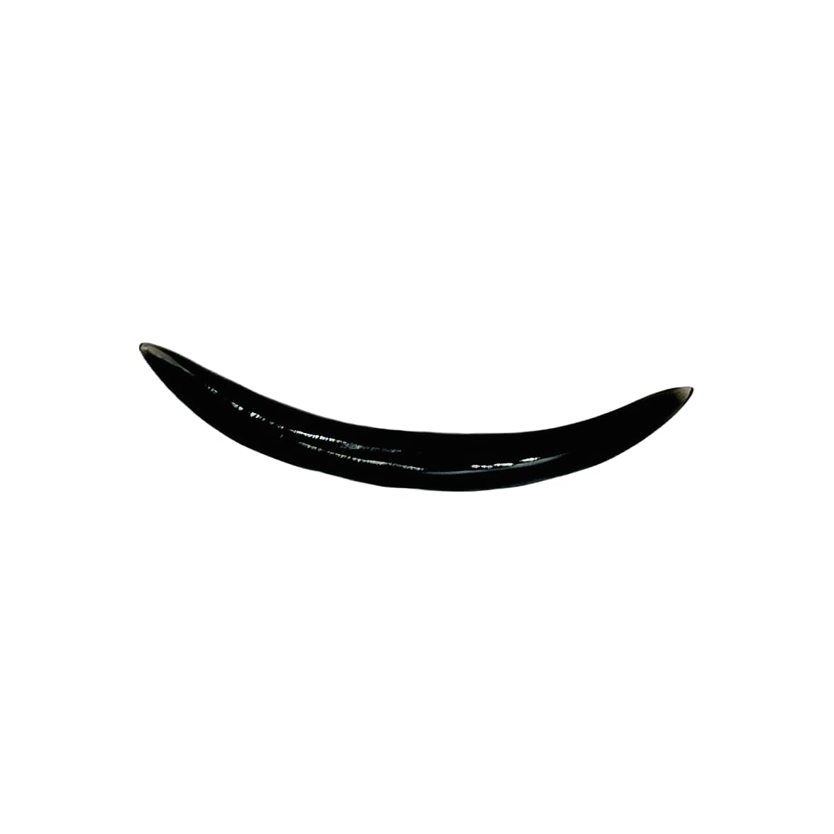 Natural Black Onyx Gemstone Handmade Naga Body Piercing Tribal Septum, Curved Spike Tusk Gauges, 2mm (12g) to 12mm (1/2 inch)
