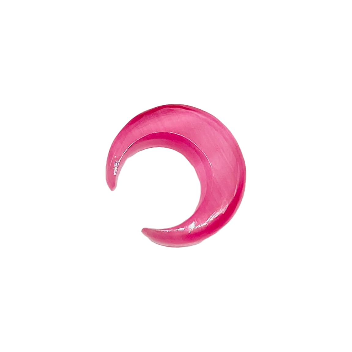Piercings pour septum Uni Craft Naga, tailles : 12 g (2 mm) à 0 000 g (12 mm). Tailles personnalisées et vente en gros également disponibles. Piercings d'oreilles (rose).